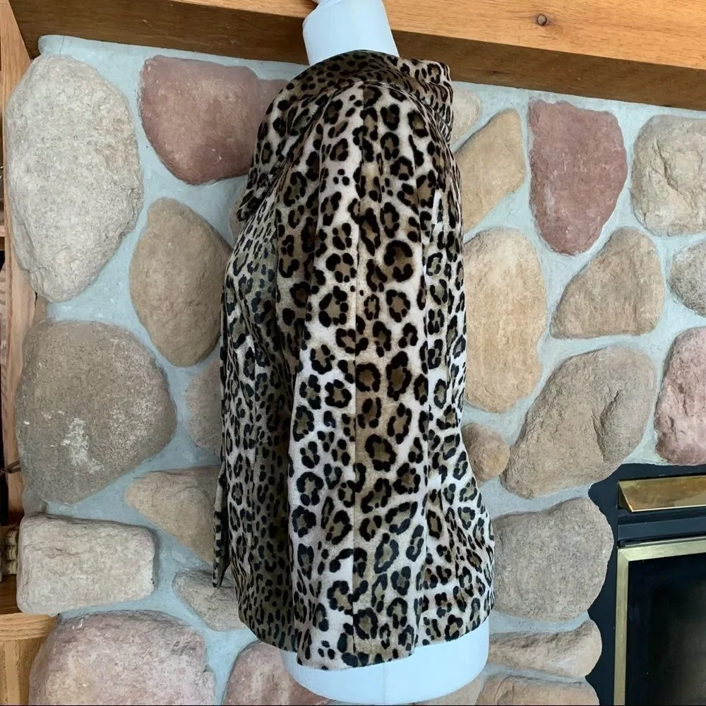 Rafaella Leopard Print Button-Front Jacket in Beige, Black and Brown - Picture 12 of 12